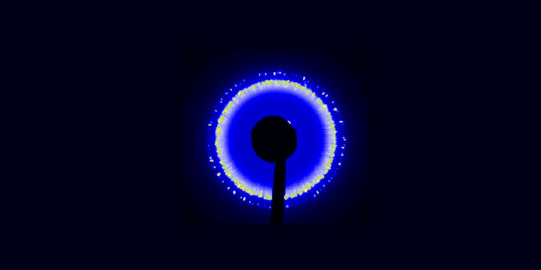 Detektorbild Röntgenbeugung